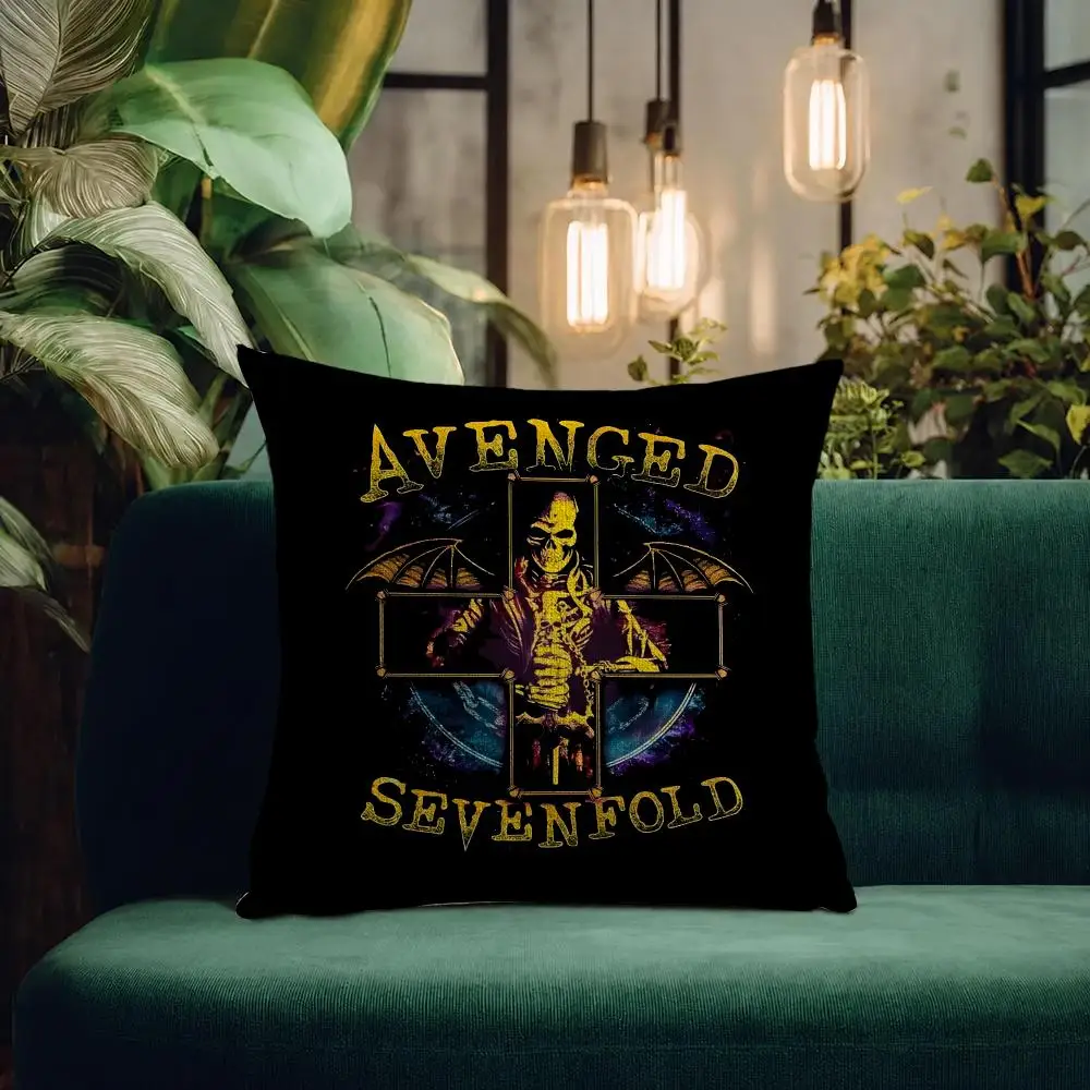 Band Avenged Sevenfold Cushion Cover Natural Linen Pillowcase Set Cushion Cover for Sofa Bedroom Chair