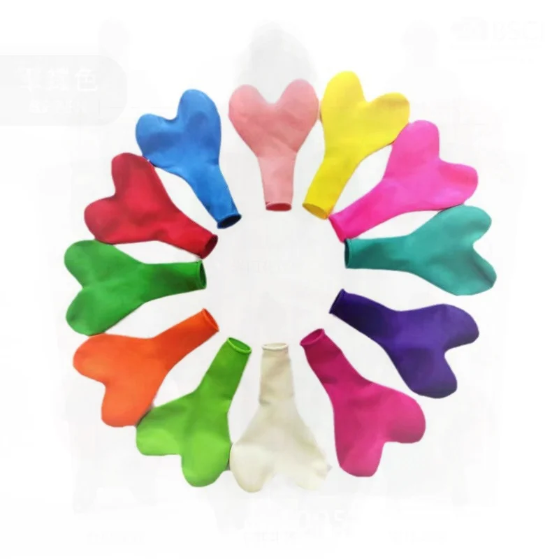 

Macaron Love Heart-Shaped Balloon Set for Wedding Proposal Birthday Party Decoration 50 Pieces per Color Assorted Sizes