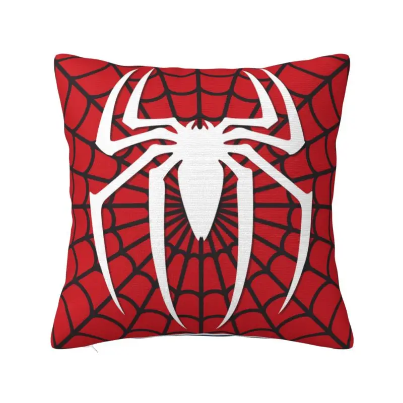 Cute Spider Web Cushion Cover 40x40 Cm Velvet Polyester Throw Pillow Case For Sofa ChairHome Decor Pillowcase