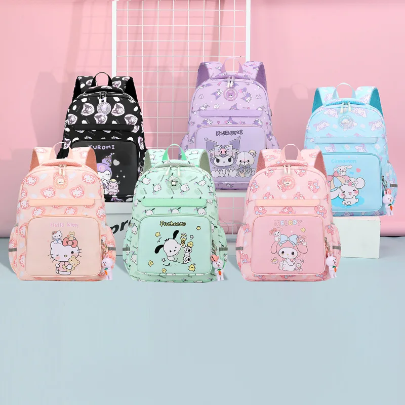 

Sanrio Hello Kitty cartoon new student schoolbag Yugui dog children large capacity animation printing casual simple backpack