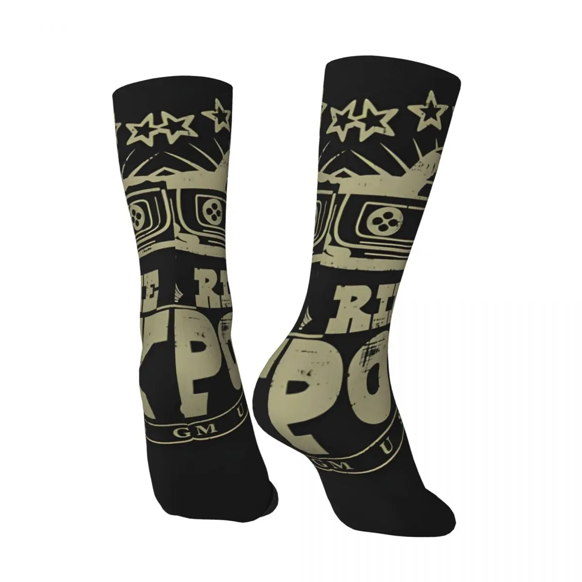 Happy Funny Sign Men's Socks Retro Harajuku P-Pony Street Style Novelty Pattern Crew Crazy Sock Gift Printed