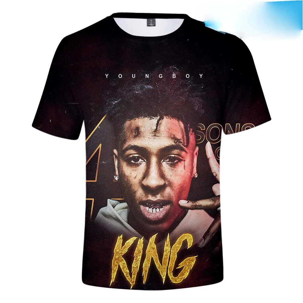 Popular Oversized T Shirt Youngboy Never Broke Again 3D T Shirt Men/Women/Boys Summer Casual Hip Hop Short Sleeve Tshirts 6XL image 2