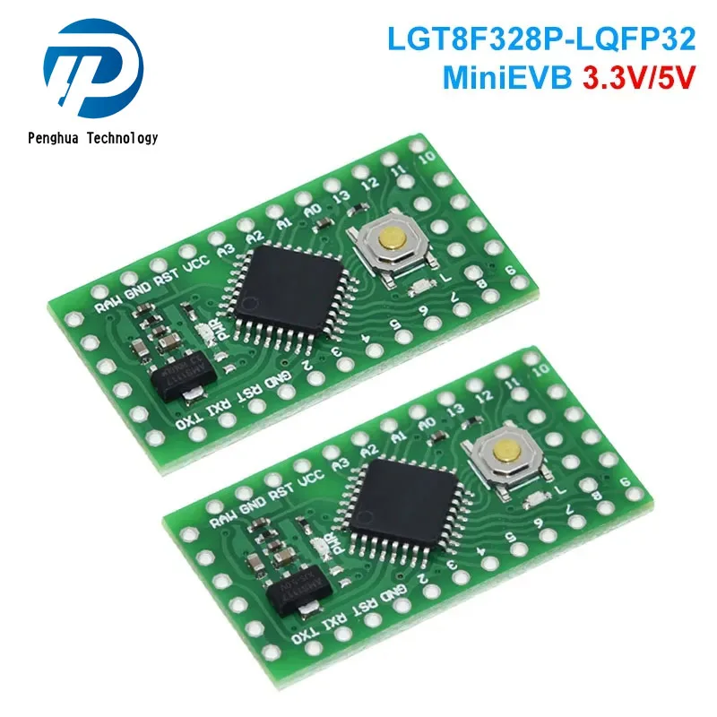 LGT8F328P LQFP32 MiniEVB 3.3V / 5V Replaces Pro Mini ATMEGA328P Fully Compatible For Arduino USE HT42B534-1 Driver