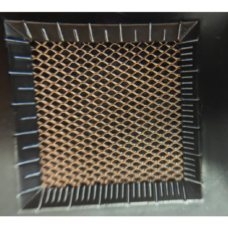 Diamond Hole Copper Mesh Electrode, Semiconductor EMI Shielding Mesh, Conductive Heat Dissipation Expanded Copper Mesh for Lab