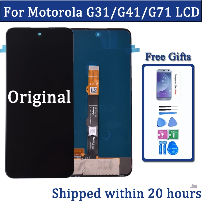 

6.4" AMOLED Original For Motorola Moto G41 LCD Display Touch Screen Digiziter Assembly for Moto G31 lcd Display Moto G71 Screen