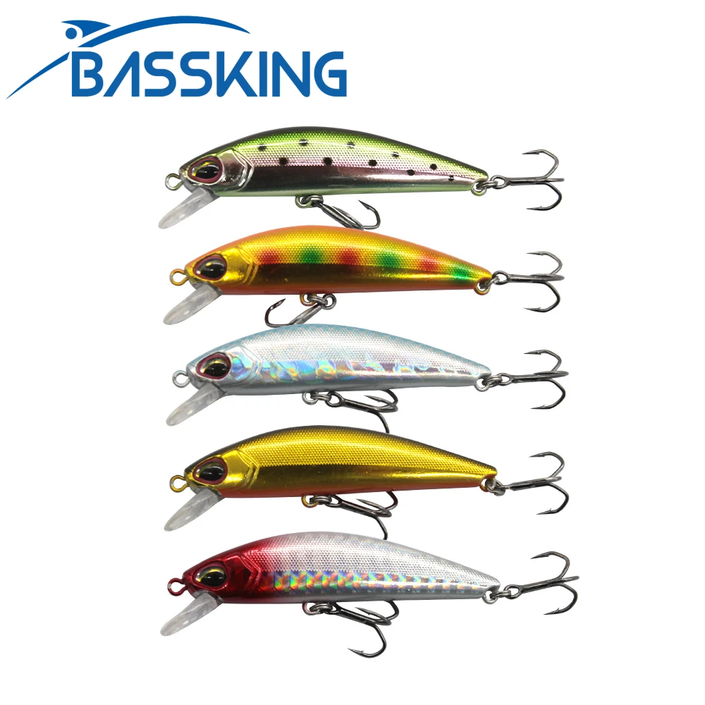 

BASSKING Wobbler Fishing Lure 65mm 8.5g Sinking Minnow Isca Artificial Baits for Bass Perch Pike Trout Japanese Design Pesca