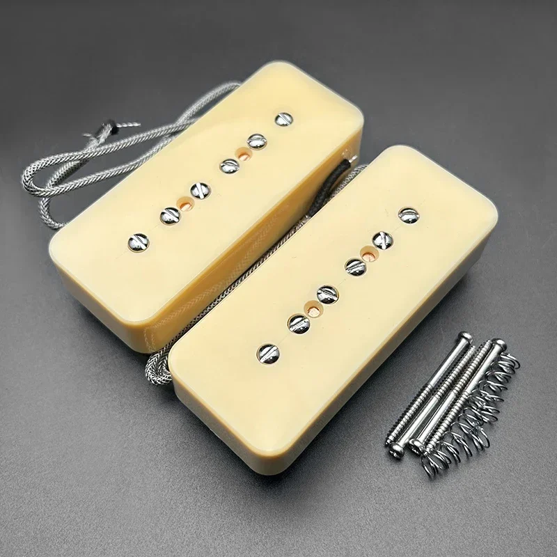 Alnico 5 P90 Style Pickup Dual Coil Pickup Noiseless Humbucker 6K/9K Alnico 5 Magnet for Elecgtric Guitar