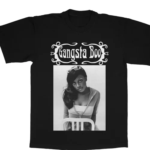 Gangsta Boo 블랙 티셔츠, 모든 크기의 반팔  Best5