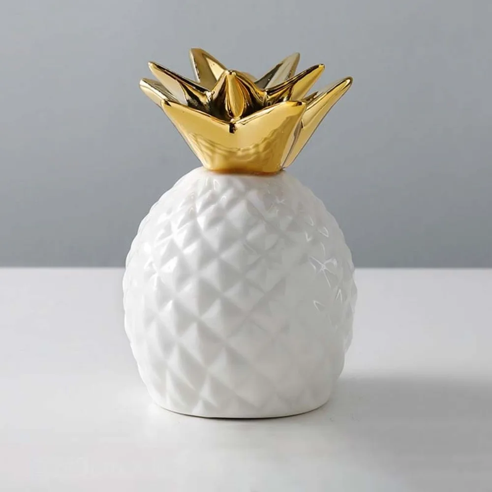 

Ceramic Ceramic Pineapple Piggy Bank Gilding Nordic Style Savings Money Tank Home Ornaments Desk Decor Money Jar Adults