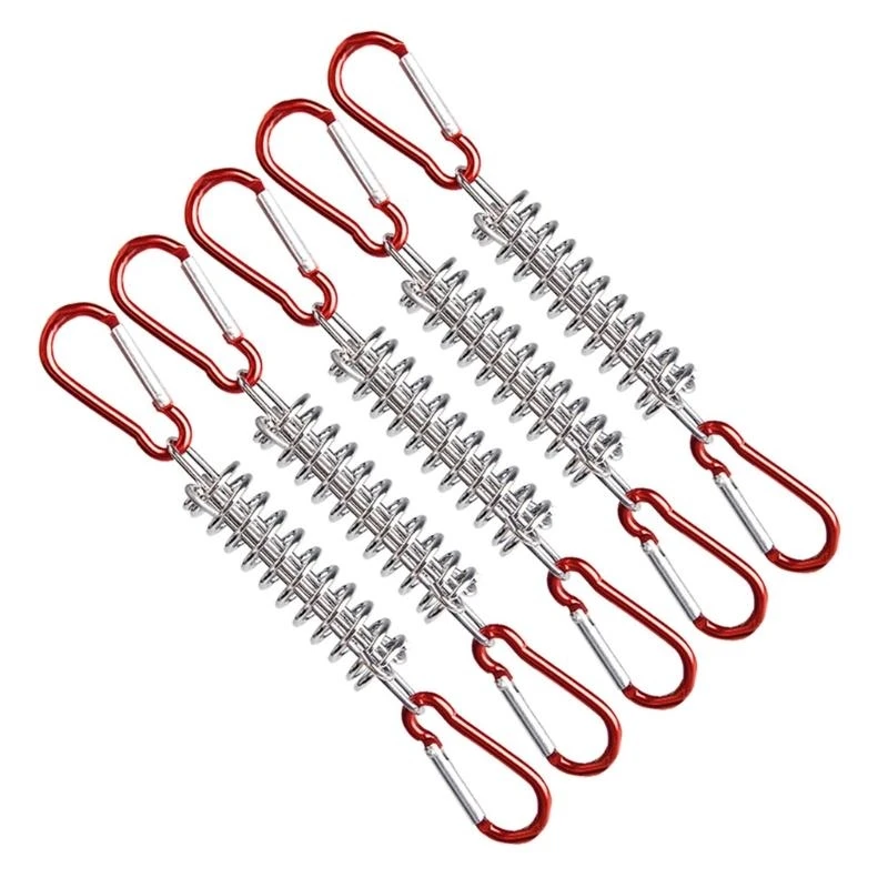 37JE Outdoor Awning Tent Cord Adjuster Tensioner Outdoor Camping Pegs Buckle Hardware