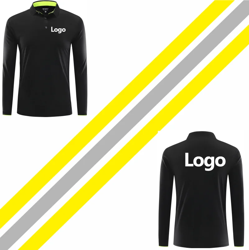 ELIKE Long Sleeve Quick-drying Sports Polo Shirt Custom Logo Print Embroidery Breathable Summer Men And Women Tops S-6XL 2022