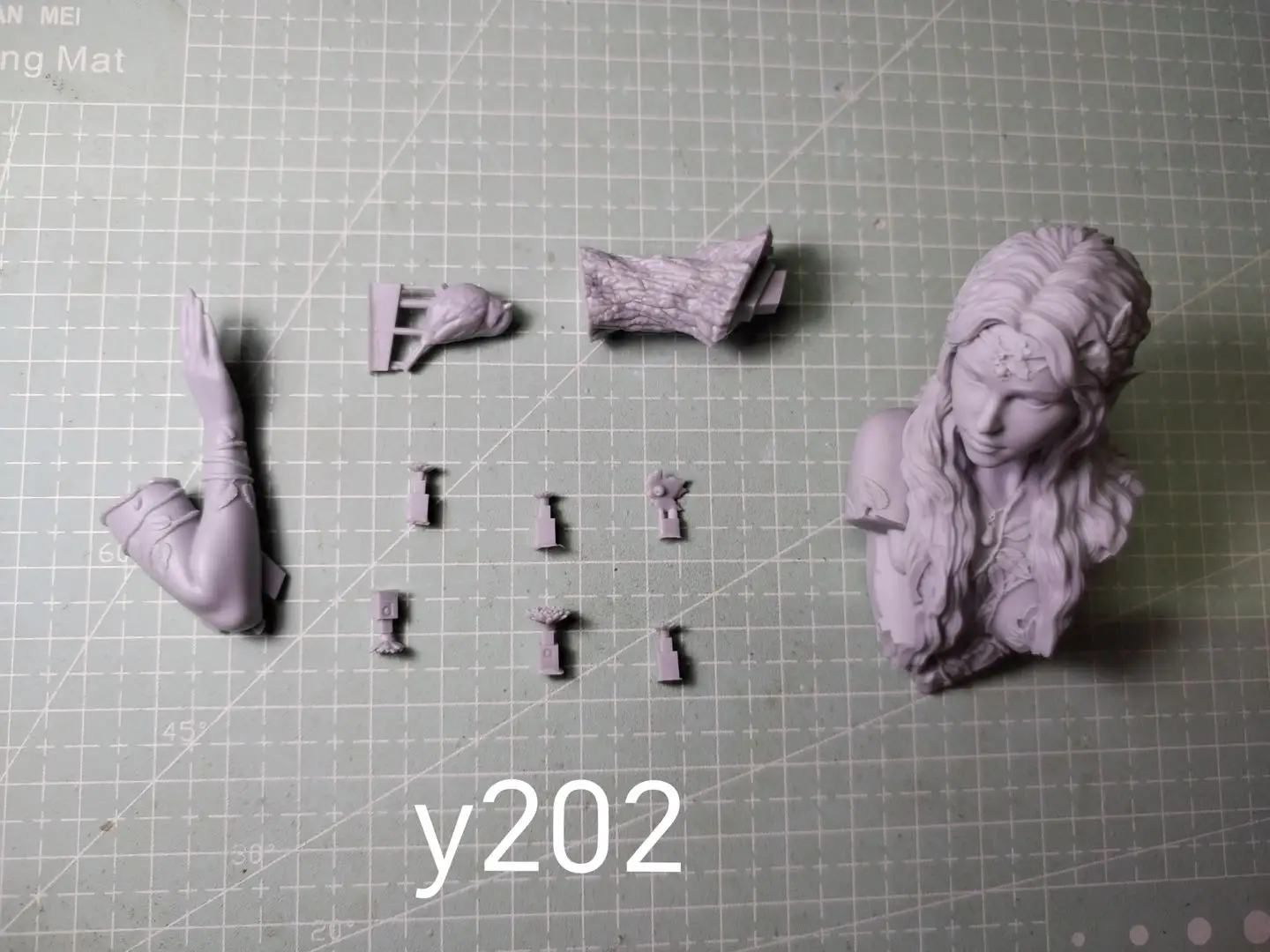 Busto modelo GK de resina 1/10, kit sin montar y sin pintar