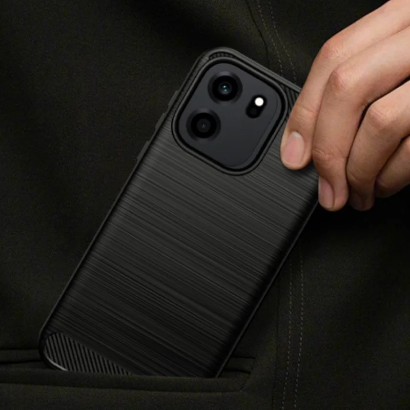 Für Oneplus Nord CE 6 Hülle Cover Oneplus Nord CE 6 Capa Stoßfeste Schutzhülle Weiche TPU Carbonfaser Handyhülle Oneplus Nord CE 6