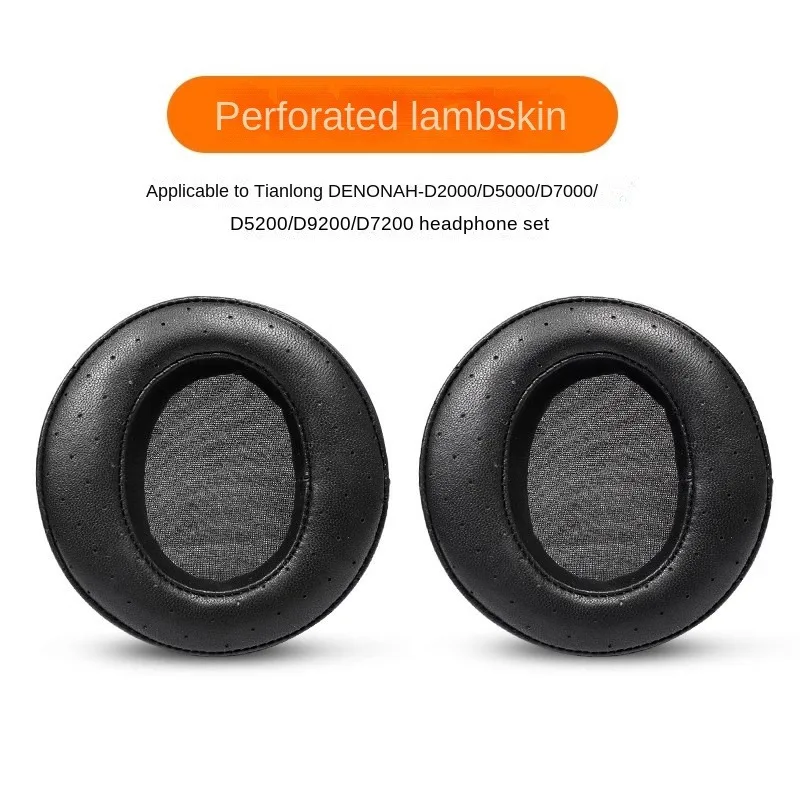 Almofadas de pele de carneiro para fones de ouvido DENON AH D2000 D5000 D5200 D7000 D7200 D9200