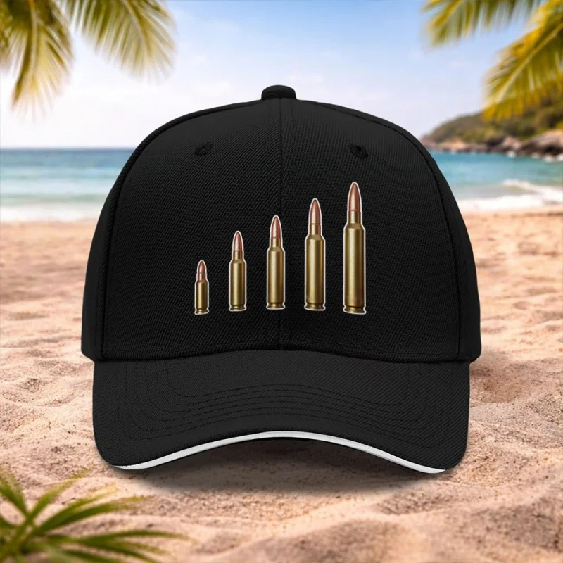 Bullet-Style Baseball Cap Unisex Fashion Hat for Weddings Parties Music Festivals Outdoor Sports Camping Photography Gift