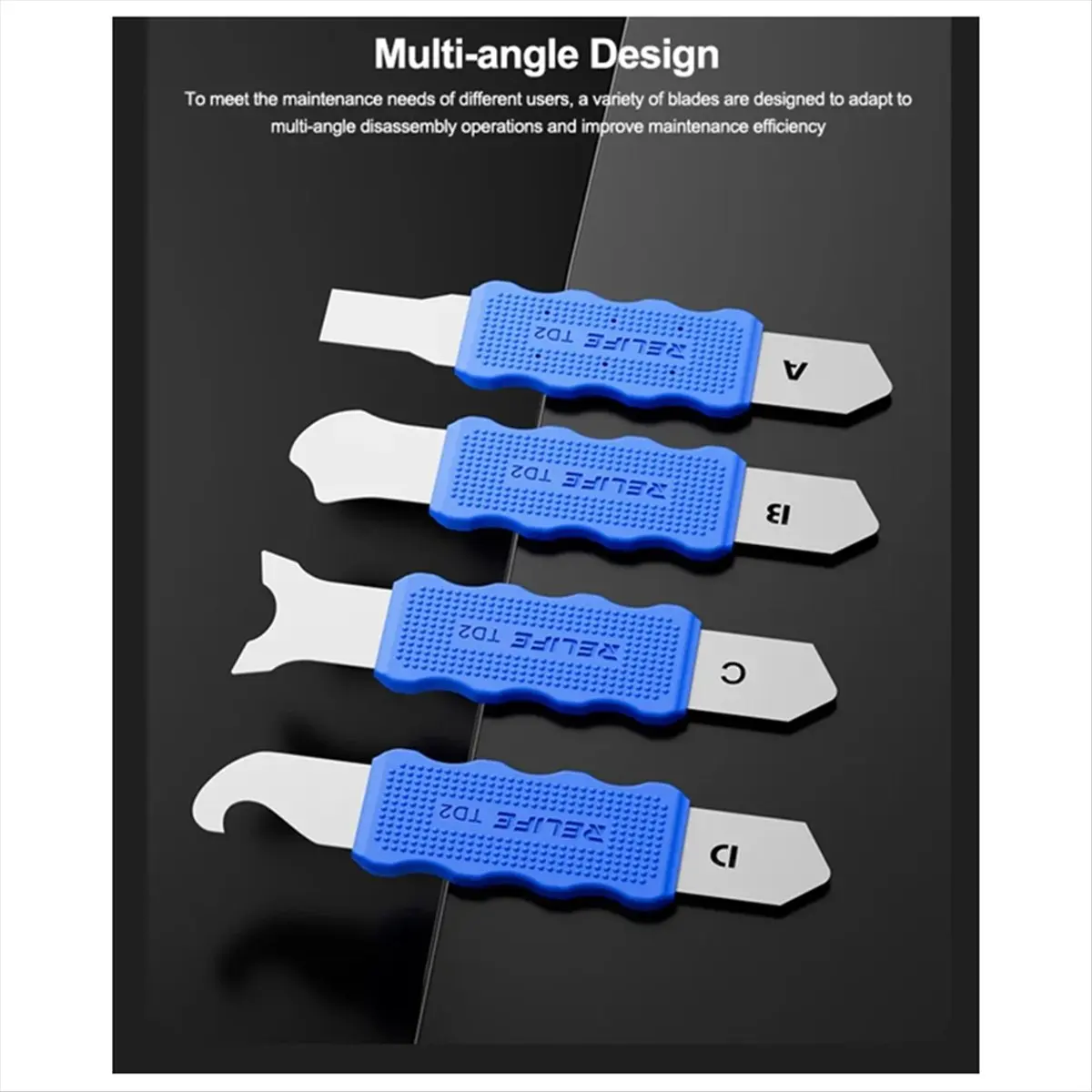 4in1 TD2 Pro LCD Disassembly Tool Set Use for Soldering Cured Screen Middle Frame Removal Phone Repair Tool