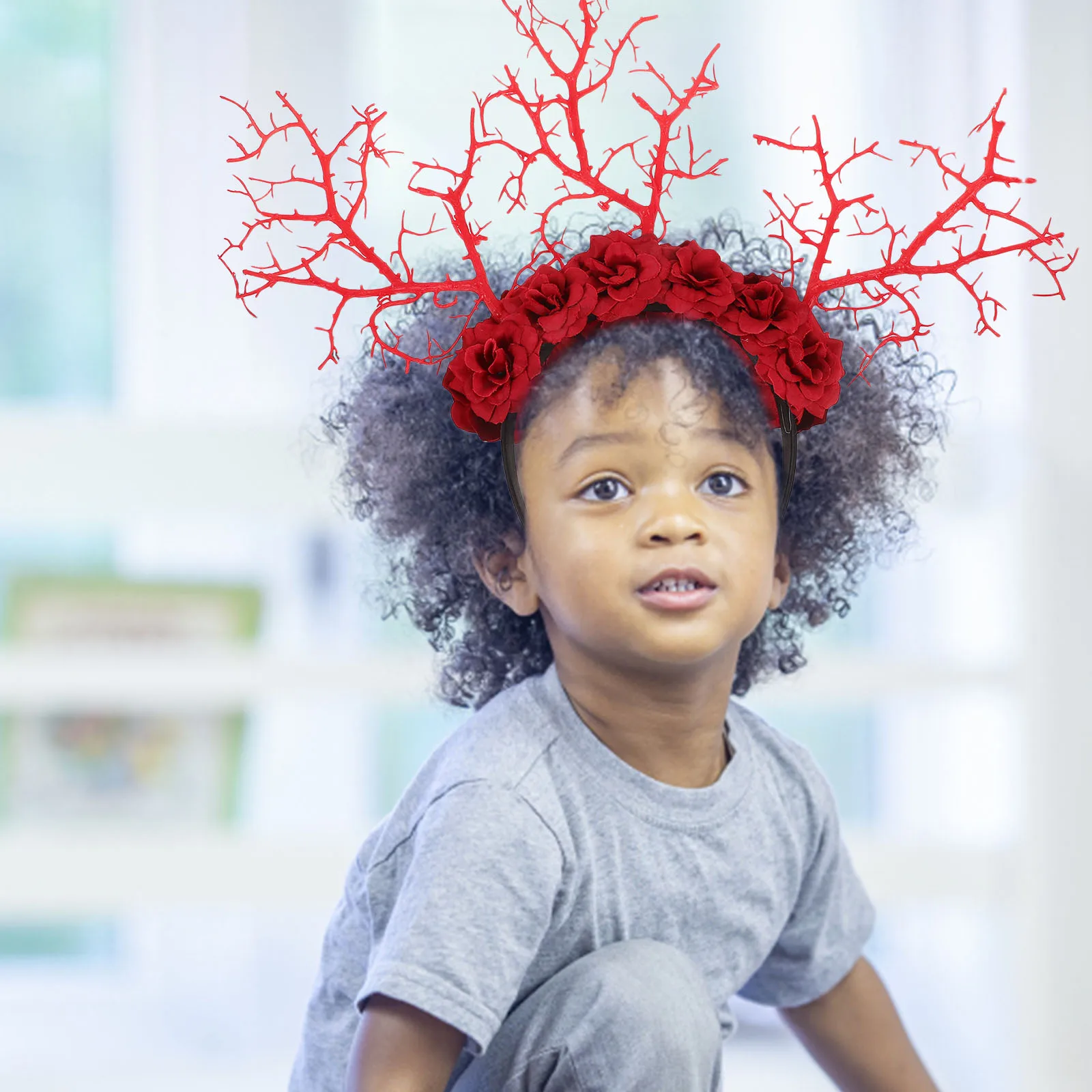 

Tree Branch Headbands Cosplay Party Hair Accessories Flowers Lightweight Comfortable Masquerade Stage Performance