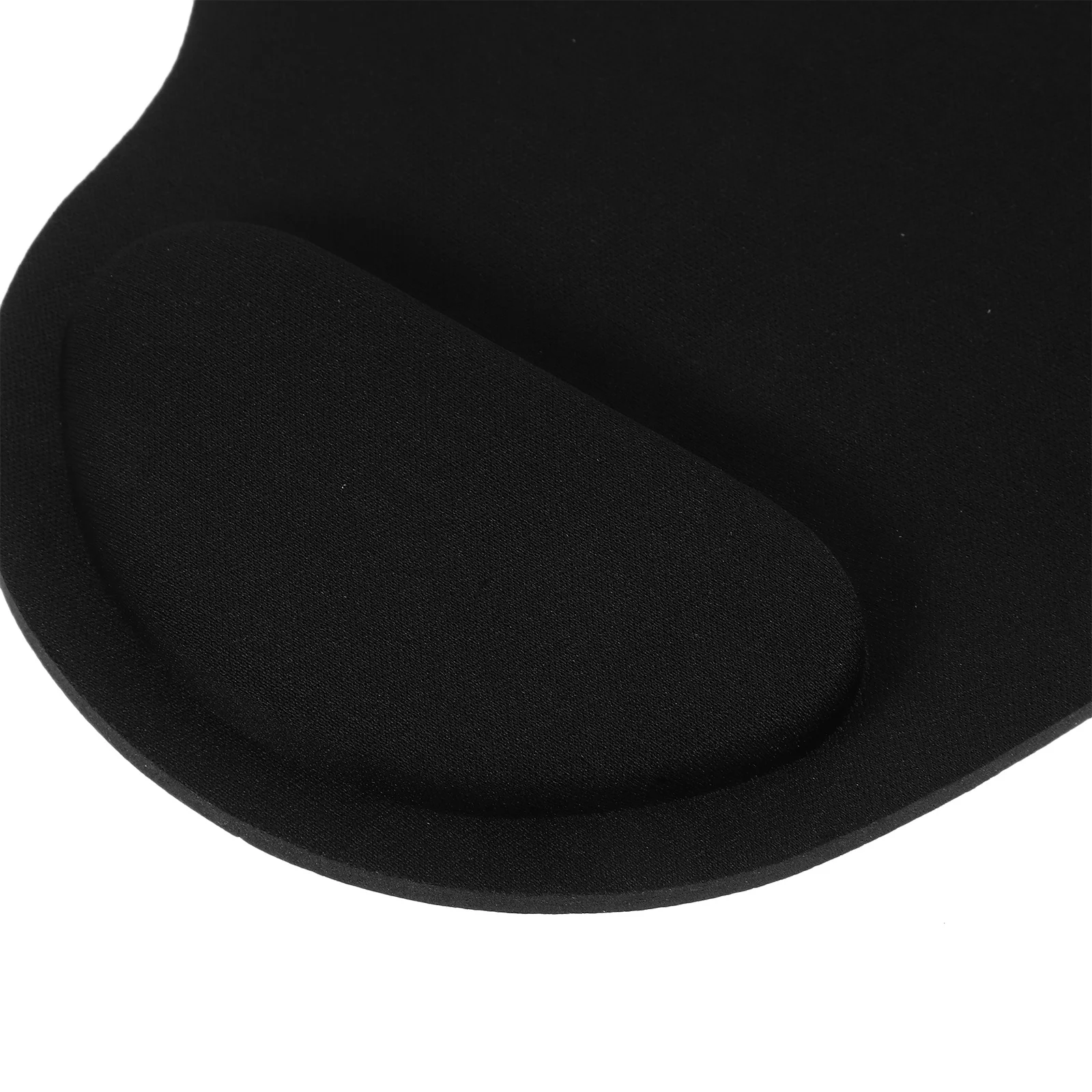 Alas Mouse Komputer Anti Selip Hitam dengan Penyangga Pergelangan Tangan Silikon Ergonomis untuk Kantor, Rumah, Perjalanan, dan Gaming