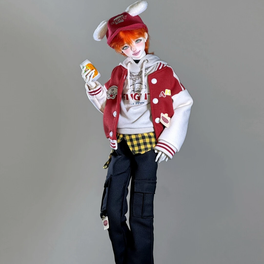 

1/4 Doll's Clothes Suit for 45cm Bjd Doll Baseball Uniform,Pants,Hat,Sleeveless Top,Fart Curtain Dress Up Toys Doll Accessories