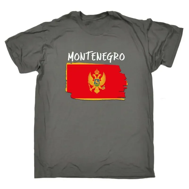 Montenegro Country Flag Nationality Supporter Sports Mens T Shirt