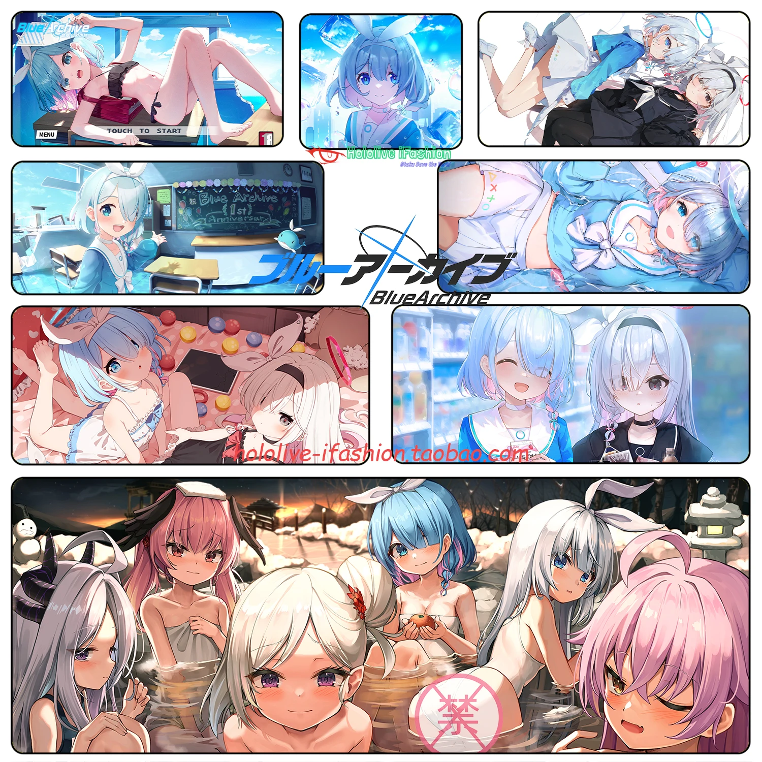 

Arona Plana Mouse Pad Blue Archive Game Mat Keyboard Pad Mousepad Desk Mat Accessory Gaming Office Computer Work Gift Dropship