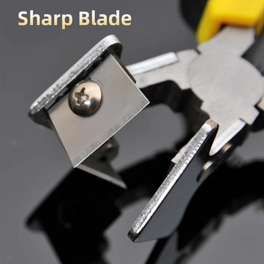 90-Degree Tape Scissors Tape Pliers Snap Seal Strip Cutter V Mouth Pliers 45 Degree Scissors Notched Scissors