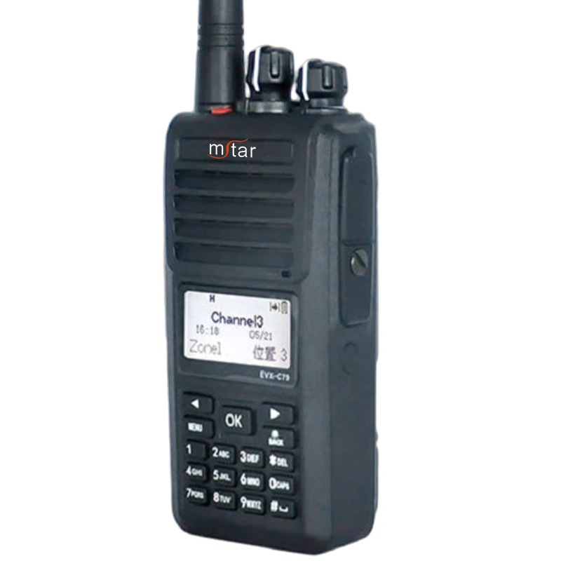 

MSTAR EVX-C79 IP67 Waterproof Dustproof Emergency Alarm Two-slot Communication Long Range Black Outdoor VOX 4W Walkie Talkie