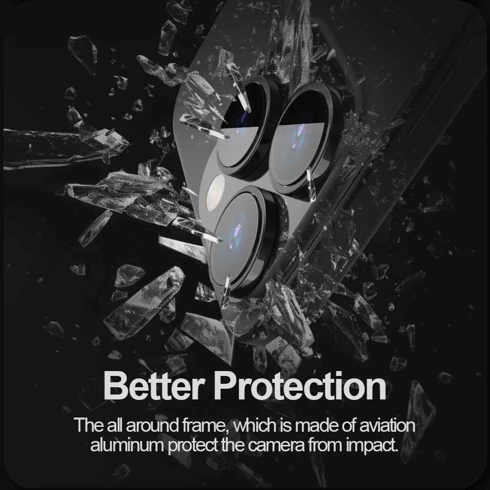 Nillkin For iPhone 15 Pro Max Camera Lens Protector Waterproof Full Cover Tempered Glass For iPhone 15 Pro/15 Back Len Film HD