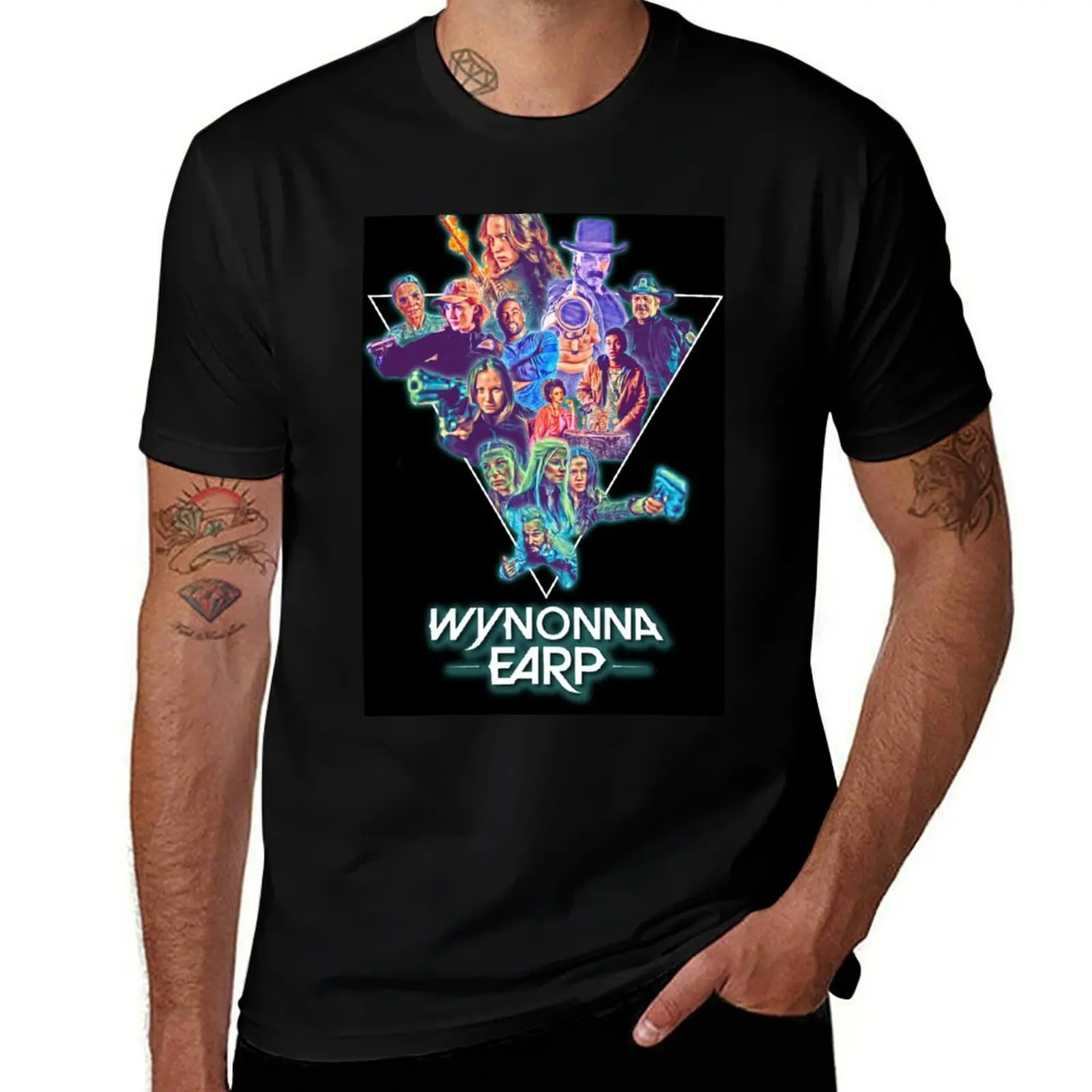Wynonna Earp 80's Theme Collage T-Shirt Daily Wear Print T-Shirt