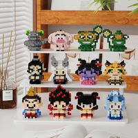 12 styles Film character Nezha Ao Bing Dragon King Taiyi Real Person Cartoon Doll Building Block Puzzle Cartoon Ornaments