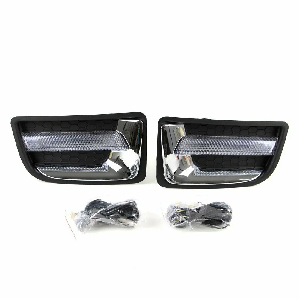 LED DRL Car Daytime Running Light Front Bumper Driving Fog Lamp Assembly Accessories For Isuzu D-Max SX 2014 2015 2016