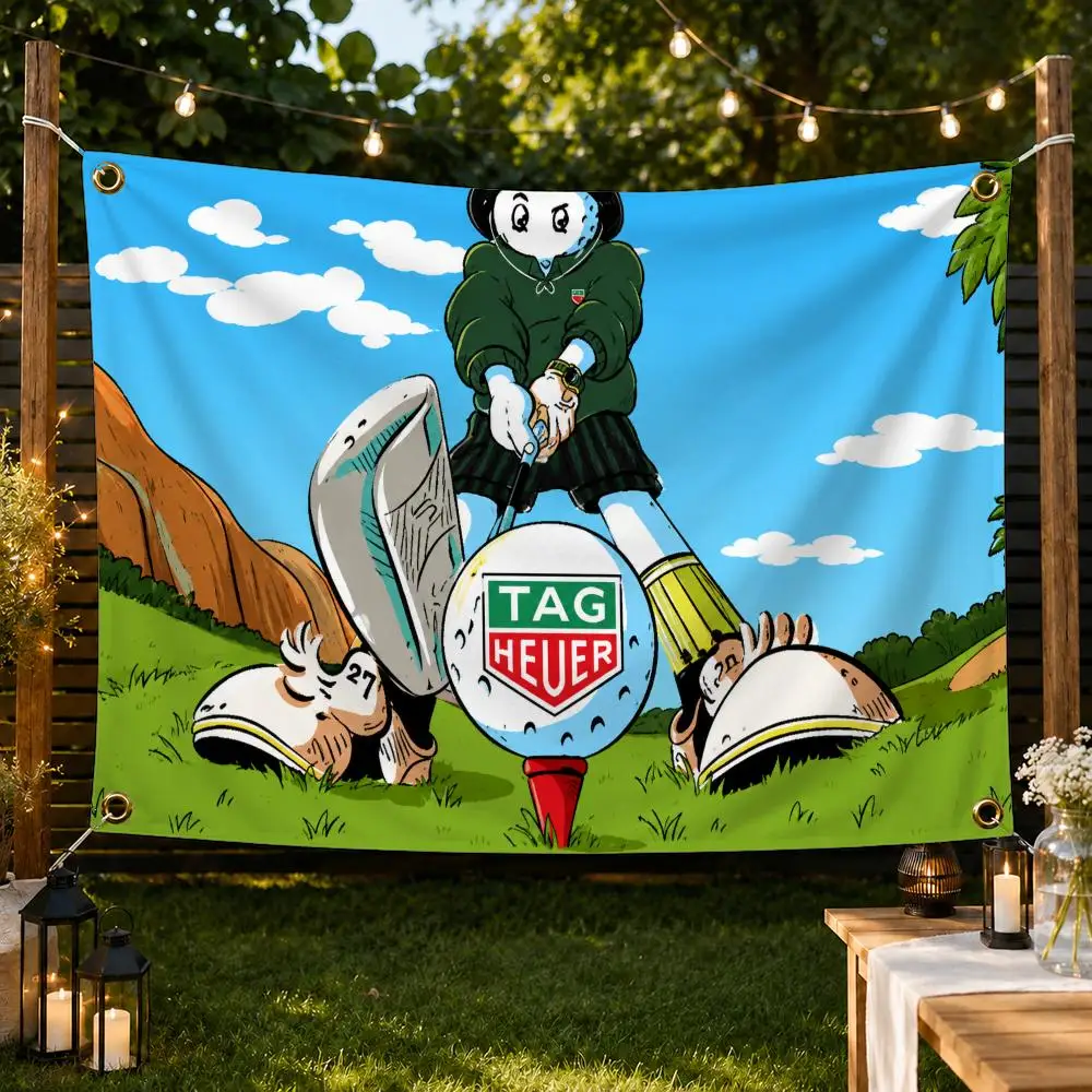Marke Malbon Golf-Flaggen Garten-Dekorationsbanner Innen- und Außenwand-Hängeflagge Heim-Terrassen-Wandkunst-Dekoration – Detail 10