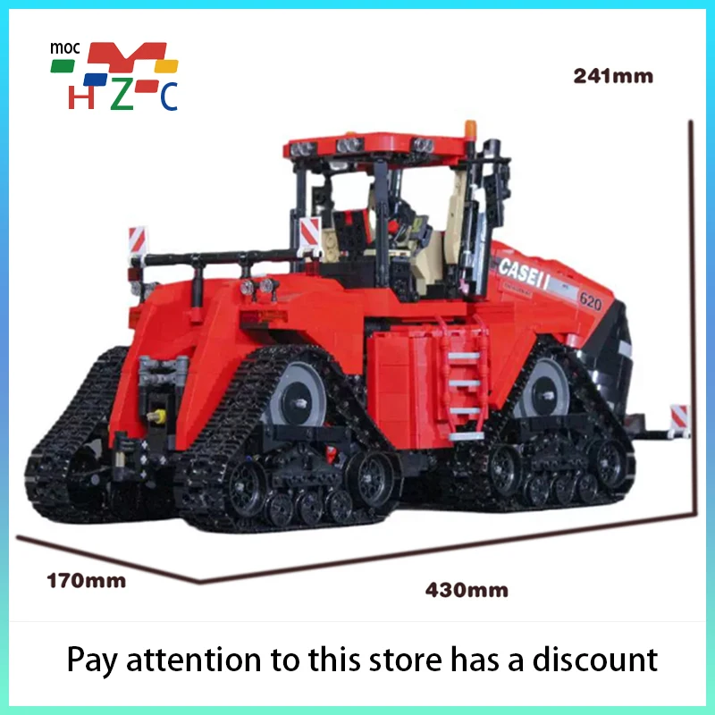 

MOC-67575&69388 CASE QuadTrac 620 Building Block Model Spliced Electric Toy Puzzle Education Gift Collector's Edition