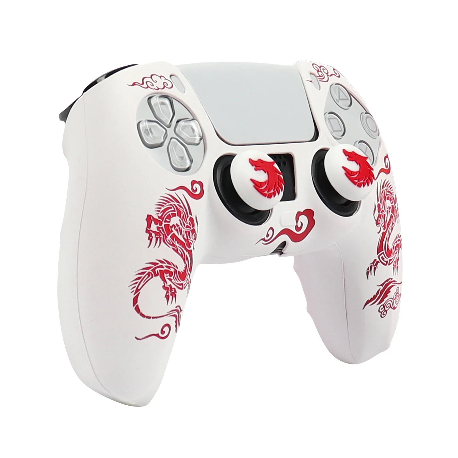 Custodia protettiva in silicone per controller Playstation 5 Skin Gamepad Giochi Accessori per controllo PS5 con cappucci per joystick