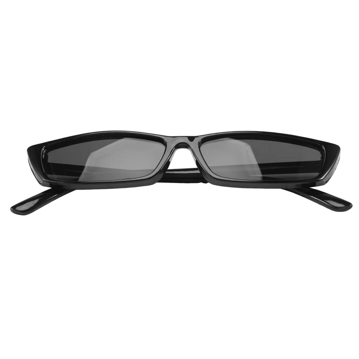 Gafas de sol rectangulares Vintage para mujer, montura pequeña, gafas Retro, S17072, montura negra