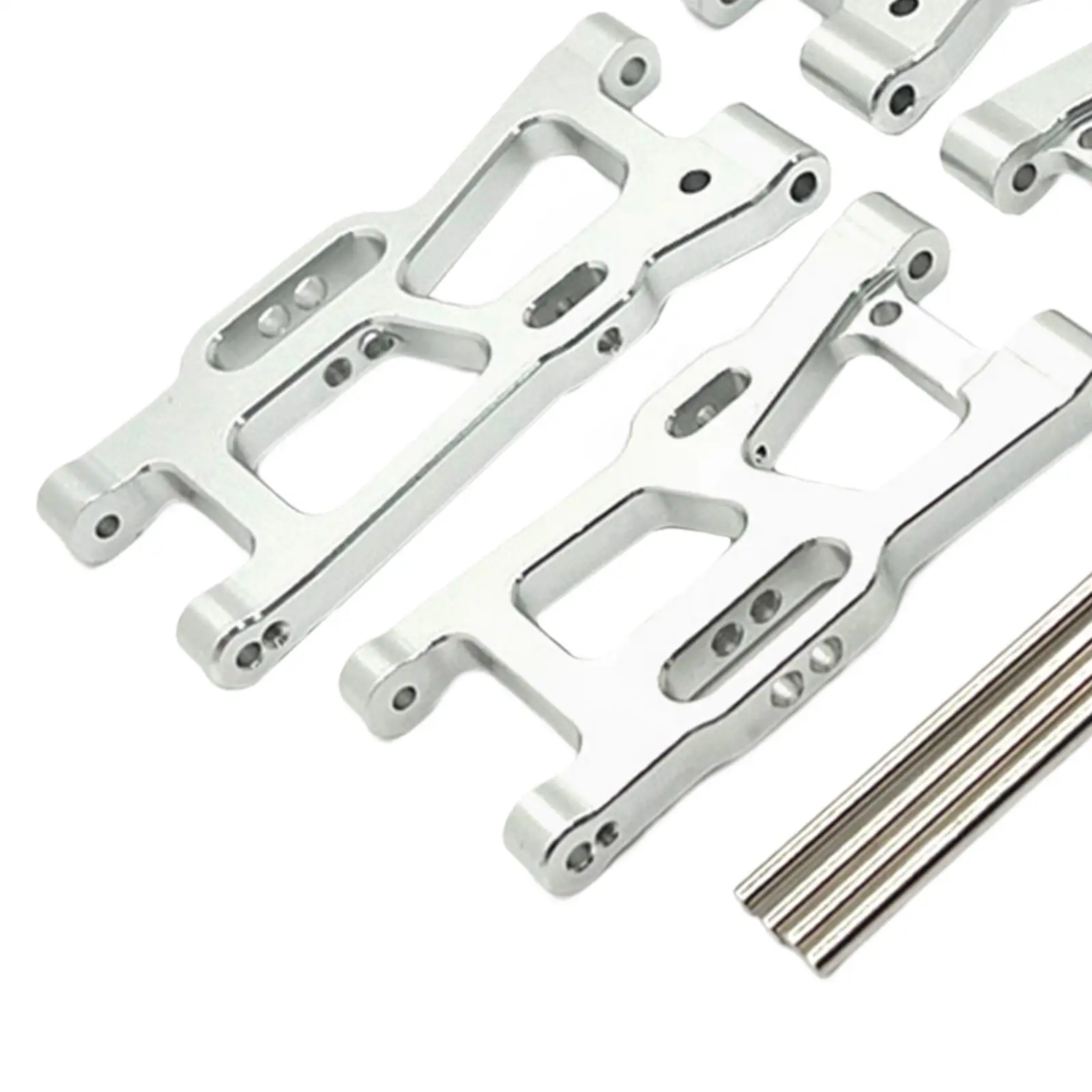Brazo de Suspensión RC de Repuesto, Accesorios de Bricolaje, Piezas de Repuesto, Brazo de Suspensión Delantero y Trasero de Metal para Wltoys Escala 1:14 144010 124017 Auto de Hobby