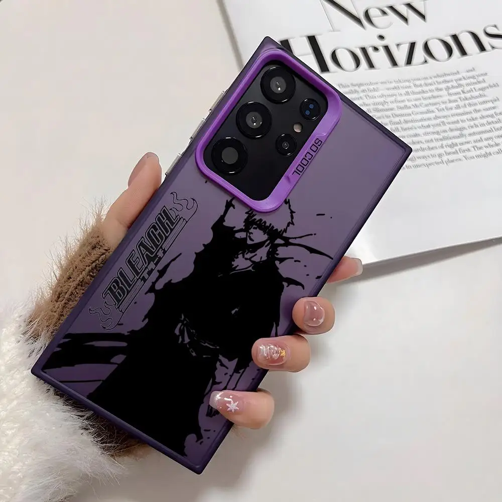 حافظة لهاتف سامسونج جالاكسي S25 S24 S22 S23 Ultra S21 S23 Plus 5G غطاء لامع من البولي يوريثان الحراري مقاوم للصدمات Funda #4