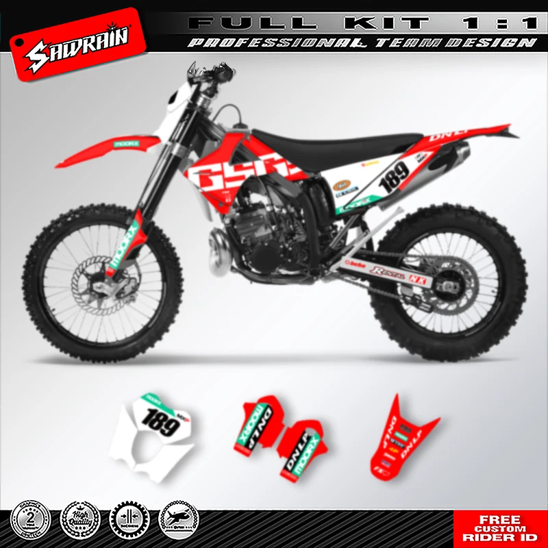 

Sawrain Custom Motorcycle Graphics Decals Sticker Kit For GAS GAS EC MC 2010 2011 003