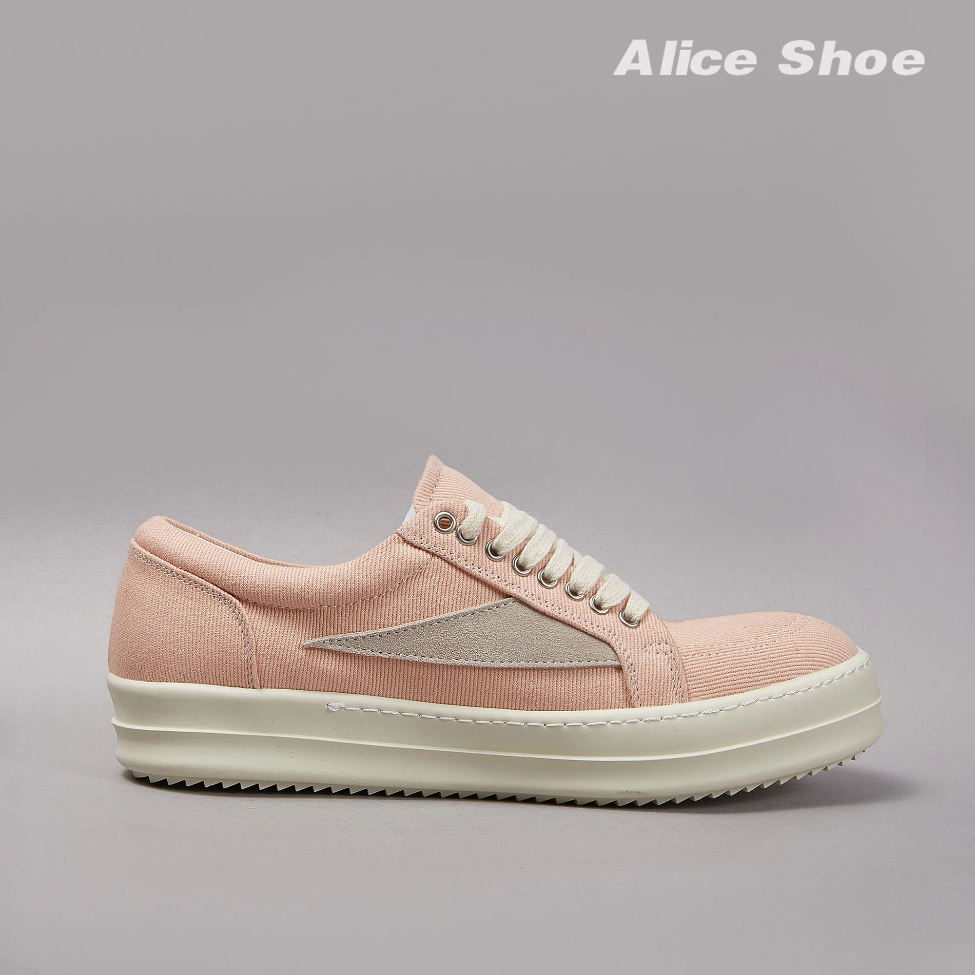 Outdoor Designer Men Shoe Canvas Women Sneaker Low Top Holiday Pink Lace-up ricks Luxury Thick-sole owen Casual Platform Shoe