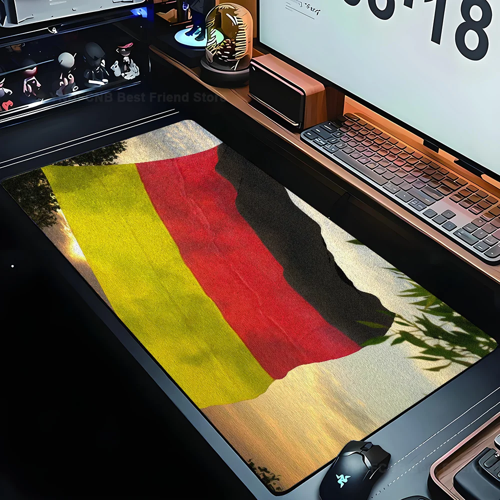 Country G-Germany Flag Mousepad Mouse Mat Desk Mat With Pad Gaming Accessories Prime Gaming XXL Keyboard Pad Padding Mat