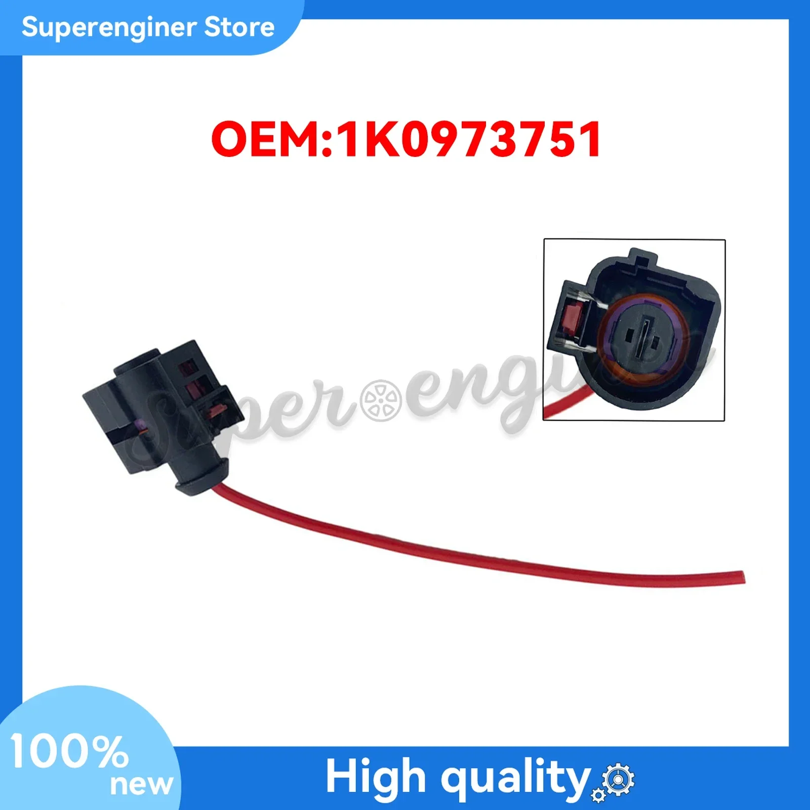 For VW AUDI Skoda & Seat Engine Starter Pigtail Plug Housing Connector 1K0973751