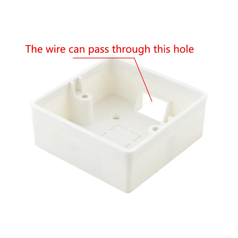 Atlectric External Mounting Box Junction Box Socket Switch Junction Box Surface Installation Box EU DE White 86mm * 86mm * 33mm