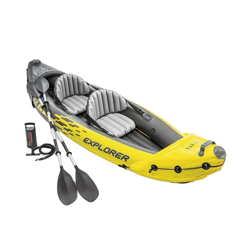 Intex 68307 K2 Kayak 2 Person Outdoor Professional Inflatable Rowing Boat Inflatable Kayak With Paddle For Sport Gaming