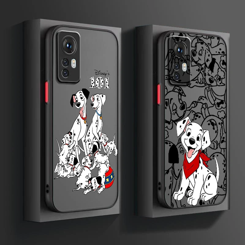 Disney 101 Spotted Dog Cute Frosted Translucent For Xiaomi Mi 13 12 12T 11T 11 11i 10T 10 9T Pro Lite Ultra 5G TPU Phone Case