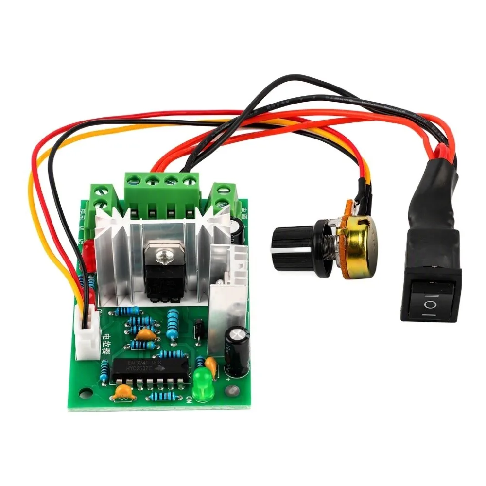 5V-30V DC Input DC Motor Speed Controller 6A 150W Forward Reverse Stop Brushed DC Motor Regulator Reversing Switch