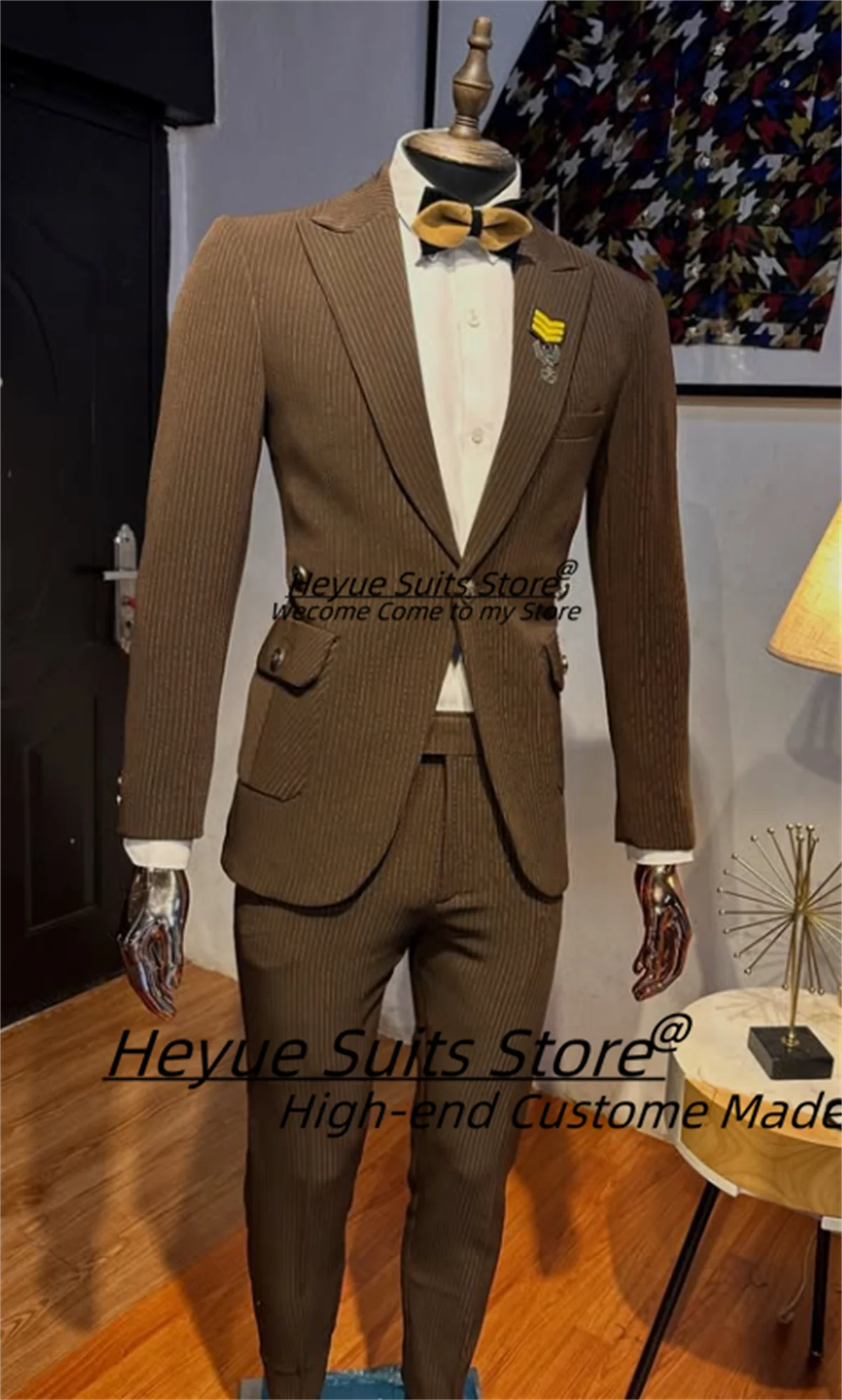 موضة سروال قصير الرجال الدعاوى مخصصة سليم صالح الذروة التلبيب العريس الزفاف البدلات الرسمية 2 قطعة مجموعات الذكور حفلة موسيقية الحلل زي أوم #1