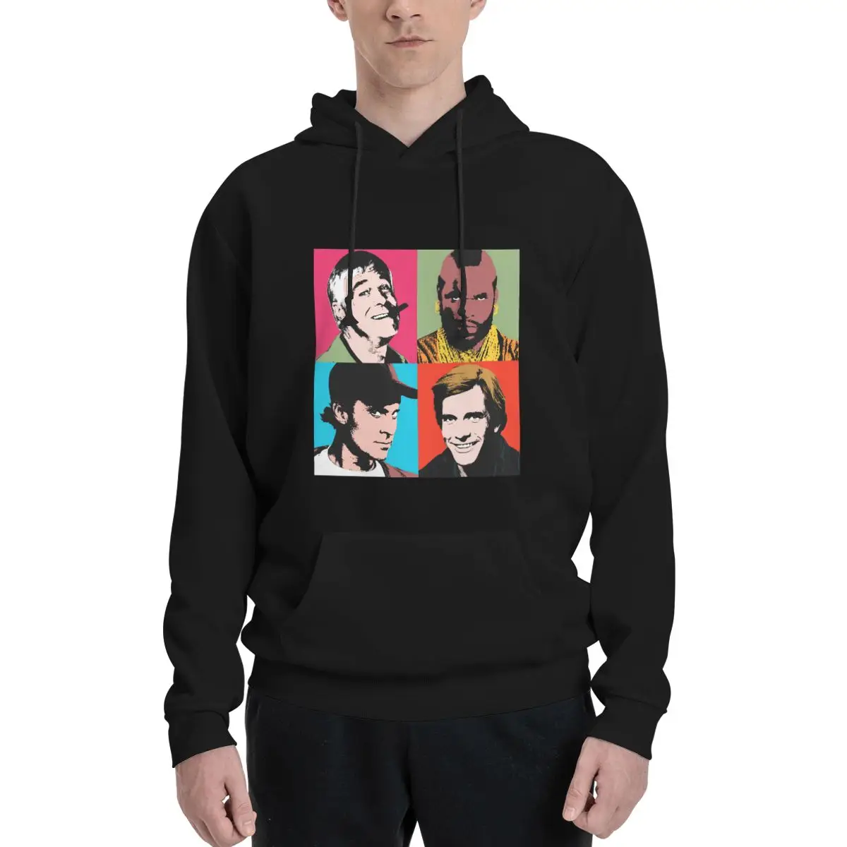 

The A-Warhol Team Polyester Hoodie Men's Sweatershirt Warm Dif Colors Sizes
