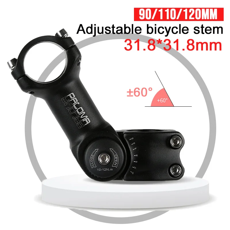 

Adjustable bicycle stem 31.8mm adjustable bicycle handlebar stem for Mountain Road BIke mtb bike stem 31.8 90mm 110mm 120mm