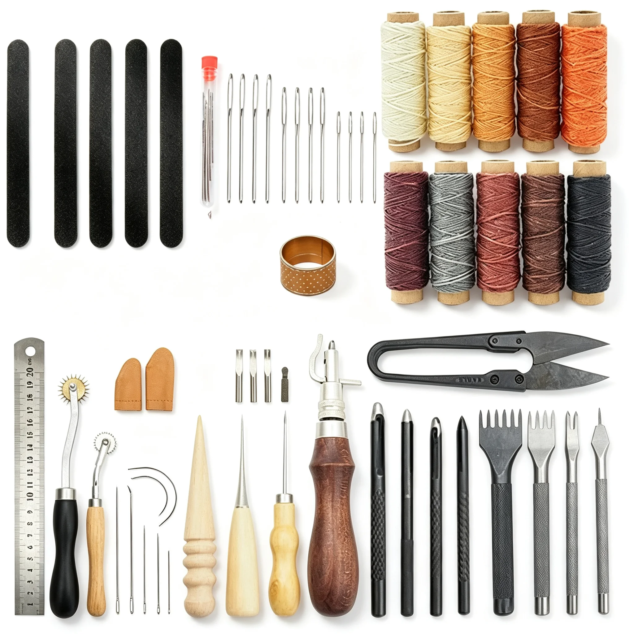 Groover Stitching Tool - Leather Working Tools Kit, Full Leather