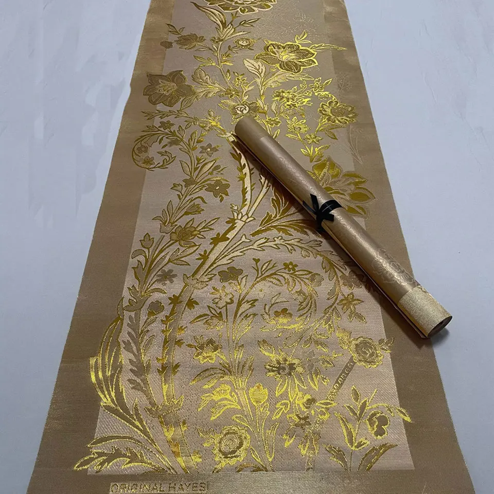 

Gold 3D Swiss Hayes Gele Grandmaster African Multi Colors Sego Headtie – Nigeria Sego Head Tie Wrap for Wedding, Auto GeleTX-6